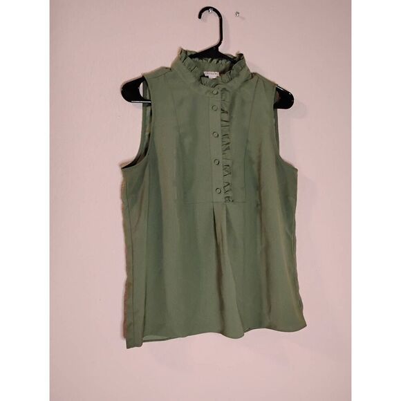 Used J Crew Sleeveless Blouse - Picture 1 of 4